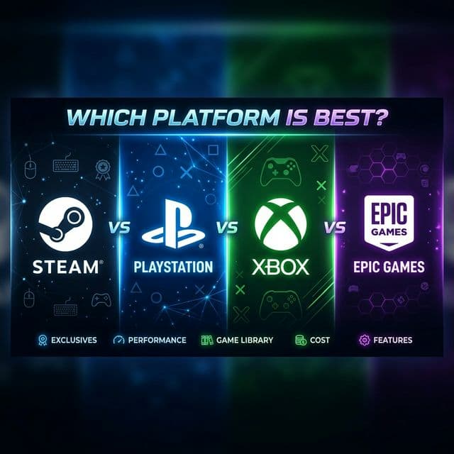 2026 Platform Karşılaştırması: Steam vs Epic vs PlayStation vs Xbox