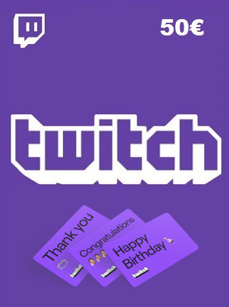 Twitch Gift Card 50 EUR - twitch Key - NETHERLANDS