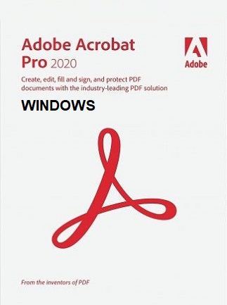 Adobe Acrobat Pro 2020 (PC) - 1 Device - Adobe Key - GLOBAL (English)