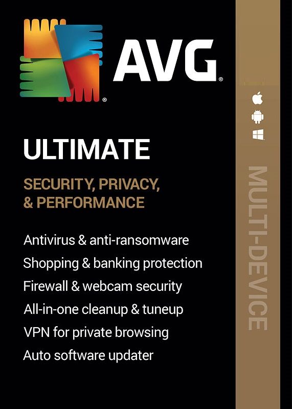 AVG Ultimate Multi-Device (10 Devices, 1 Year) - AVG PC, Android, Mac, iOS - Key GLOBAL