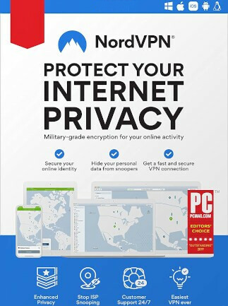 NordVPN VPN Service (PC, Android, Mac, iOS) (6 Devices, 3 Months) - NordVPN Key - GLOBAL
