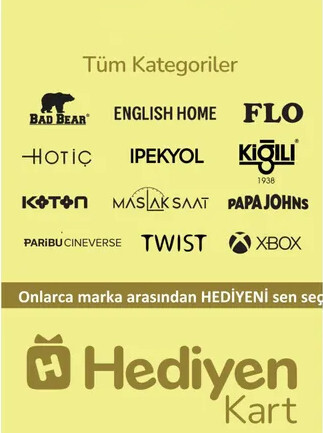 Hediyen KART 100 TRY - Hediyen Key - TURKEY