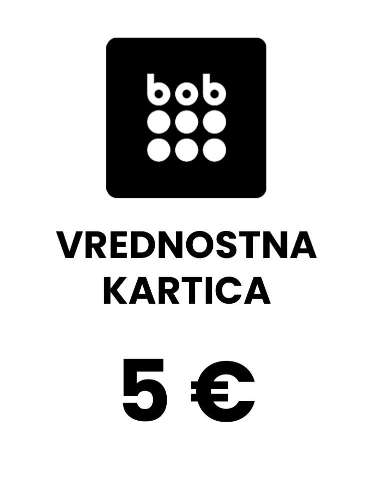 Govori BOB Slovenija vrednostna kartica 5 € (EUR)